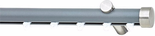 Metallische Vorhangstange Soleil Tapo Einzeln Φ25mm 300cm Nickel Farbe 7 A298806_16709