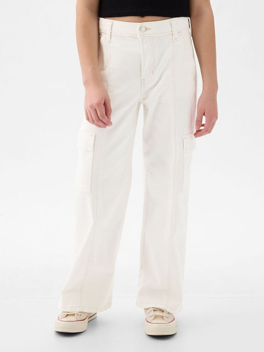 GAP Παιδικό Τζιν Παντελόνι white denim
