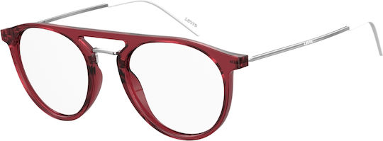 Levi's Acetate Prescription Eyeglass Frame Red LV1001 3KJ