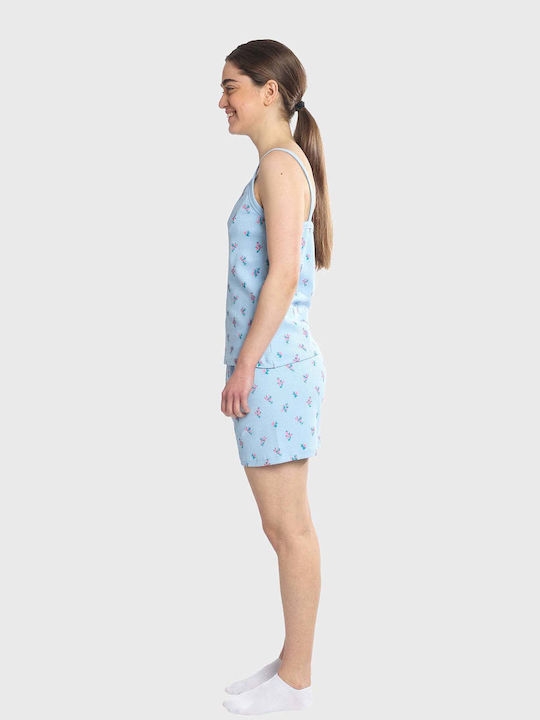 Dreams by Joyce Summer Women's Pyjama Set Light Blue