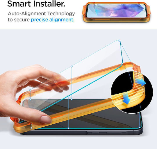 Spigen 0.3mm Full Face Tempered Glass 2pcs (Galaxy A55)