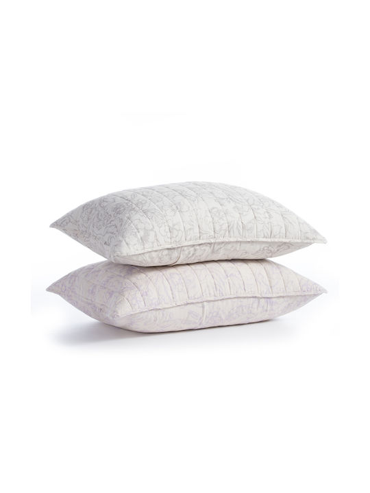 Nef-Nef Homeware Garnet Pillowcase Set Grey 52x72cm.