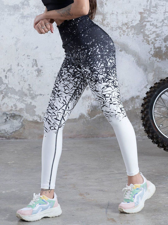 Schulung Frauen Leggings Hochgeschnitten White