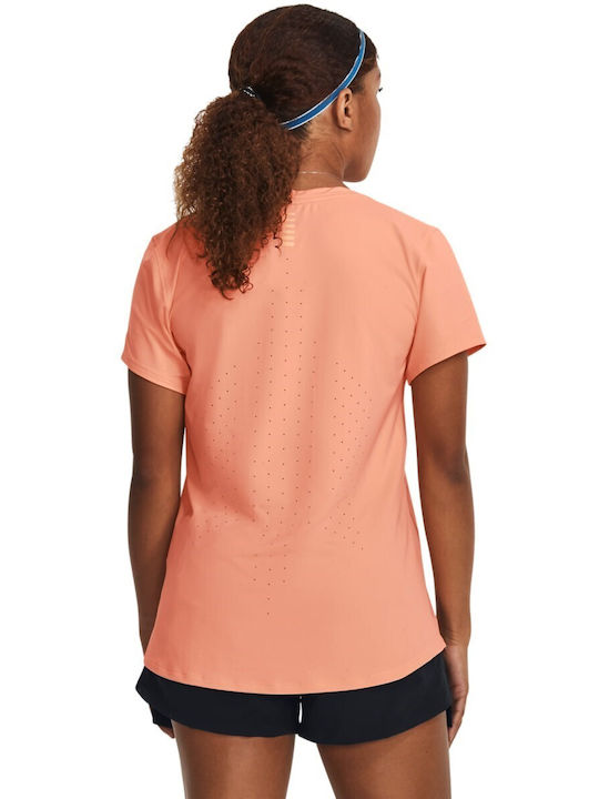 Under Armour Ua Iso-chill Laser Women's Sport T-shirt Orange