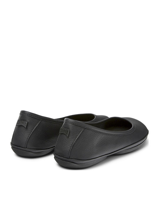 Leather Ballerinas Right Nina Black