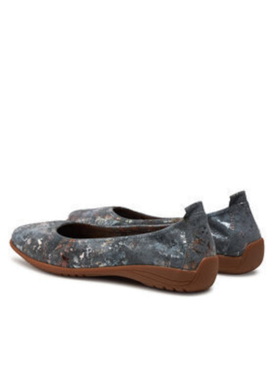 Damen Ballerinas in Gray Farbe