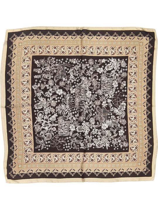 Gift-Me Women's Silk Scarf Brown