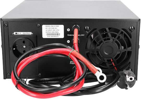 Extralink Lightning Pure Sine Wave Power Inverter 1200W with Input Voltage 24V Single Phase