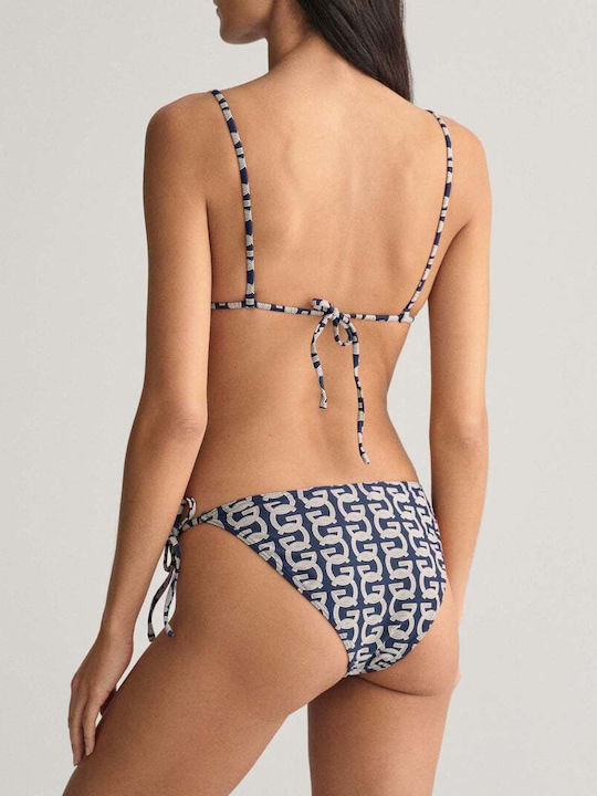 Gant Triangle Bikini Top Blue