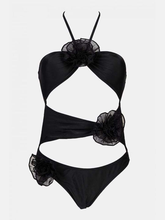 Swimsuit with Openings Black