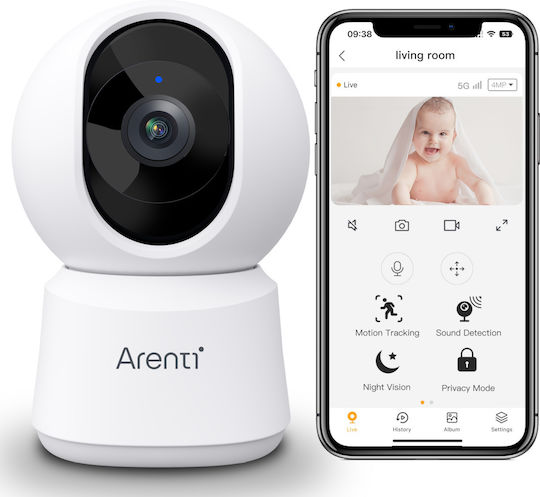 Arenti AREP2Q IP Cameră de Supraveghere Wi-Fi Full HD+ 4MP cu Comunicare Bidirecțională