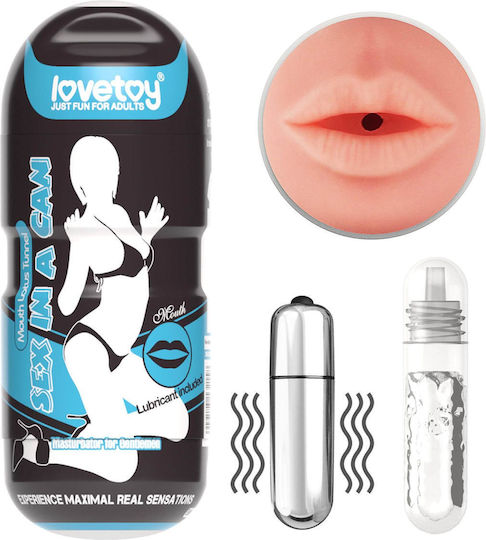 Lovetoy Masturbator Mouth με Δόνηση 10-3600509-02