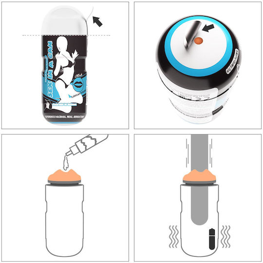 Lovetoy Masturbator Mouth με Δόνηση 10-3600509-02