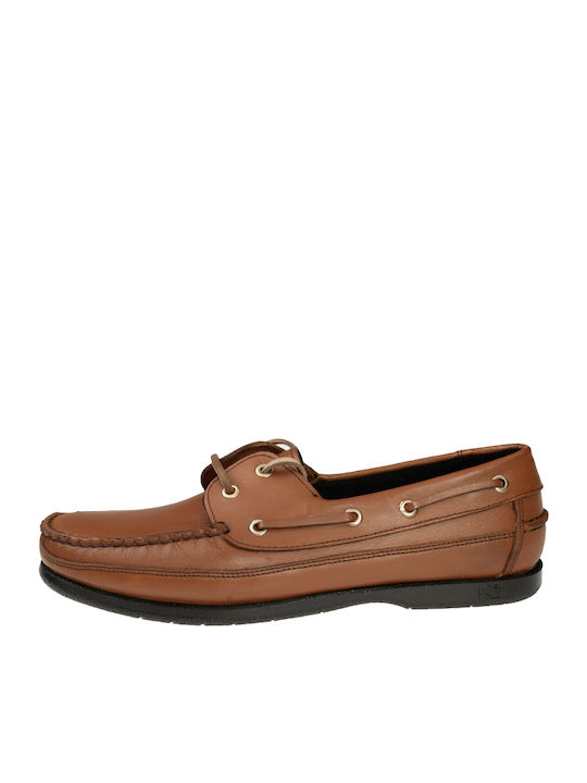 Δερμάτινα Ανδρικά Loafers σε Ταμπά Χρώμα