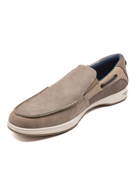 Antonio Donati Men's Boat Shoes Beige