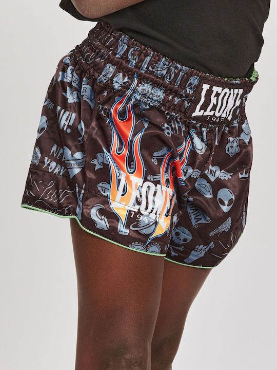 Leone 1947 Copii Shorts Kick/Thai Boxing Negru