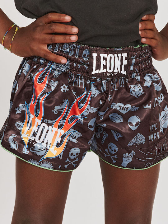 Leone 1947 Copii Shorts Kick/Thai Boxing Negru