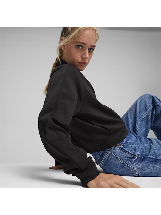 T7 Women's Short Sports Jacket for Winter Black
