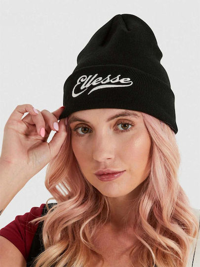 Sciole Beanie Γυναικείος Σκούφος Πλεκτός σε Μαύρο χρώμα