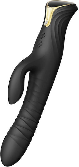 Zalo Δονητής Rabbit 25.7cm Μαύρος