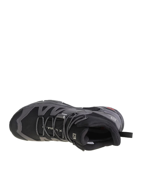 Salomon X Ultra 4 Men's Hiking Waterproof Boots With Gore-Tex Membrane Black Magnet Pearl Blue