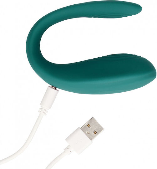 Shots Vibrator pentru cupluri 7.9cm Verde