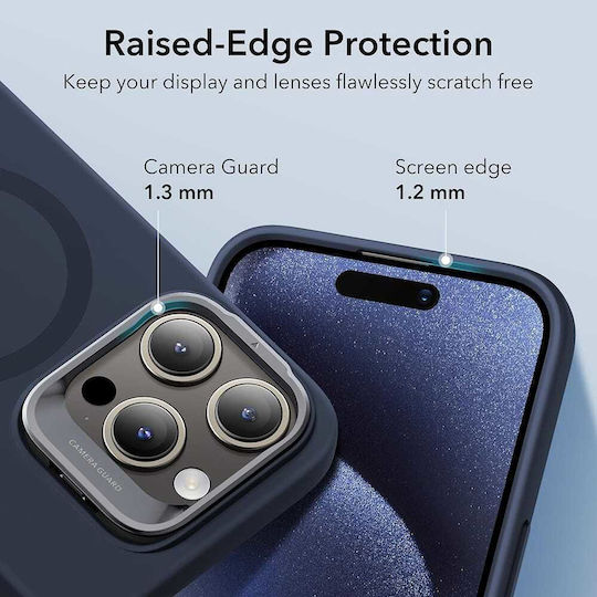 ESR Cloud Soft Halolock Kickstand Back Cover Σιλικόνης 1.2mm Μπλε (iPhone 15 Pro)