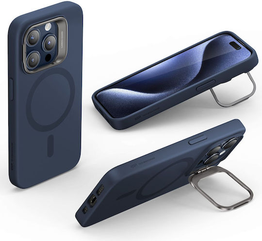 ESR Cloud Soft Halolock Kickstand Back Cover Σιλικόνης 1.2mm Μπλε (iPhone 15 Pro)