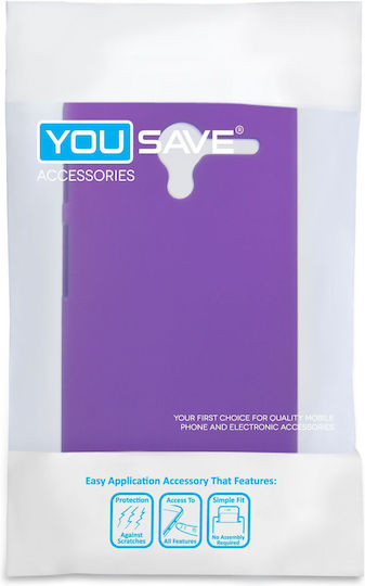 YouSave Accessories Hard Hybrid Case Purple (Moto X) Back Cover Πλαστικό Μωβ
