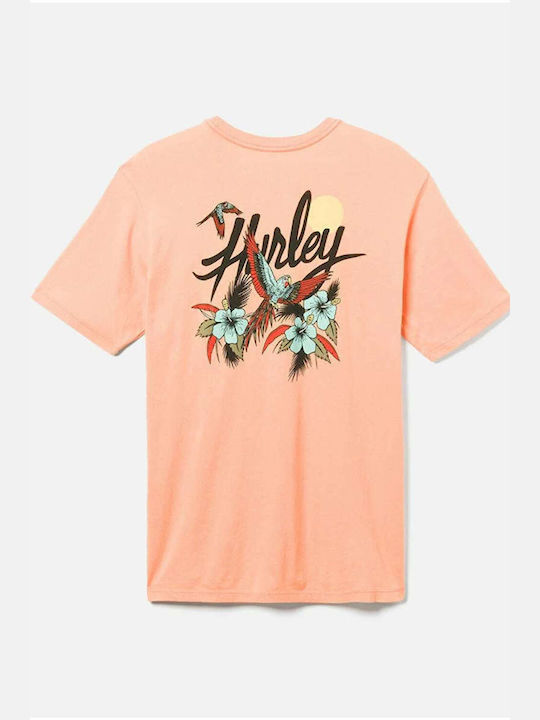 Hurley Evd Wash Parrot Bay Men's Short Sleeve T-shirt Orange