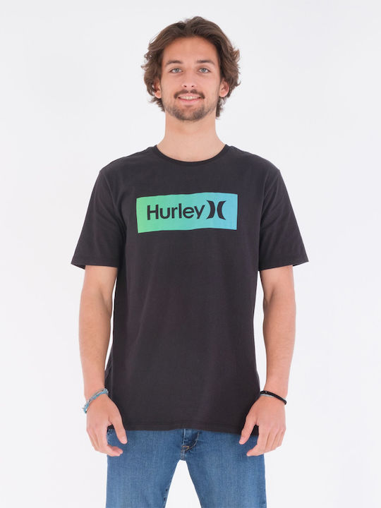 Hurley Ανδρικό T-shirt Κοντομάνικο Μαύρο