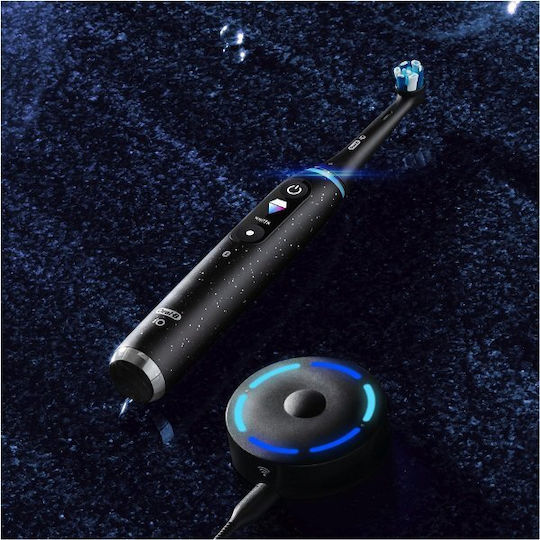 Oral-B iO Series 10 Periuță de dinți electrică cu Temporizator, Senzor de Presiune și Husă de Călătorie Neagră