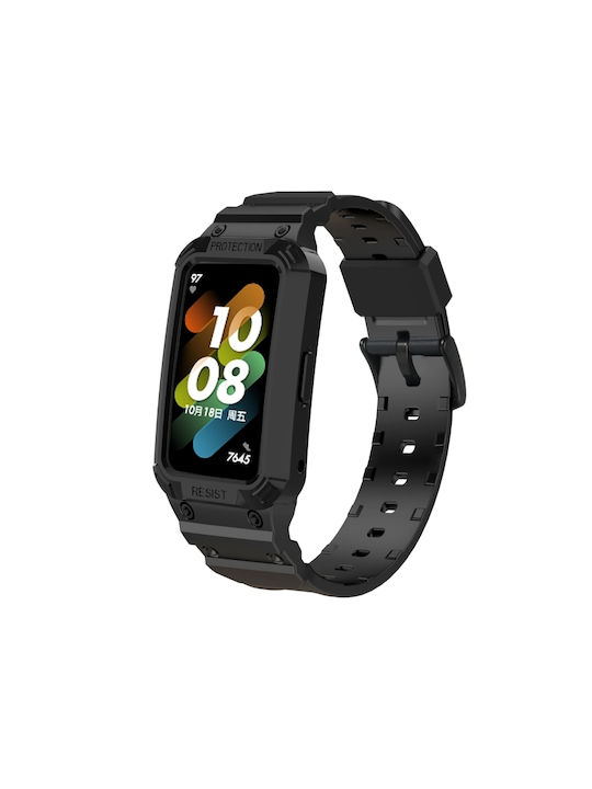Curea Silicon Negru (Huawei Band 7)