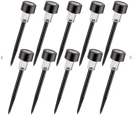 Set of 10 Stake Solar Lights Lanterns with Photocell IP44 29.5cmx4.5cmcm