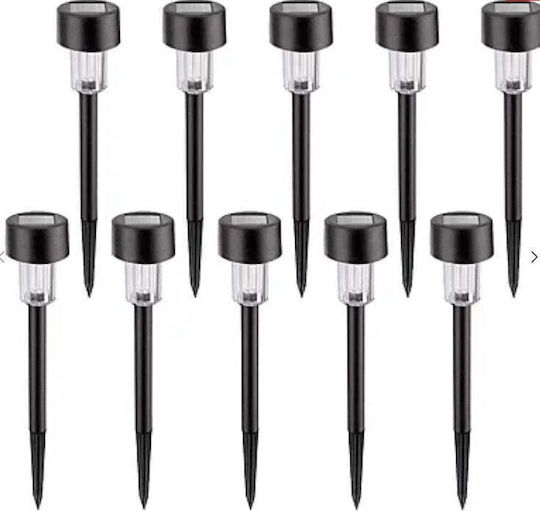 Set of 10 Stake Solar Lights Lanterns with Photocell IP44 29.5cmx4.5cmcm