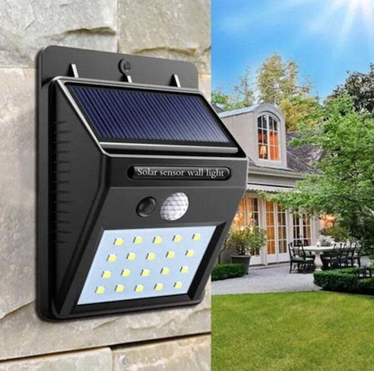 Lampă Solară Stradală 0.55W 120lm cu Senzor de Mișcare și Fotocelulă