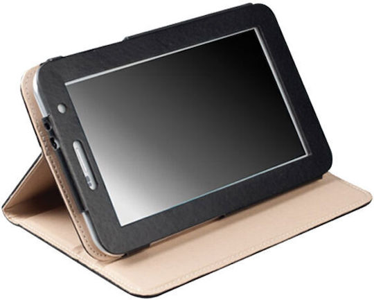 Krusell Flip Cover Δερμάτινη Μαύρη