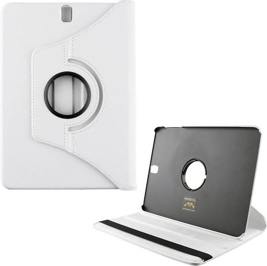 Volte-Tel Flip Cover Din Piele Albă Galaxy Tab A 10.5 2018