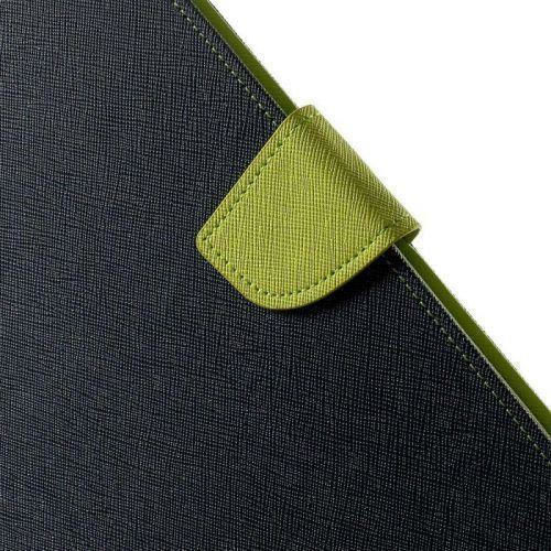 Mercury Fancy Diary Klappdeckel Marineblau / Limette (iPad Pro 2018 12,9 Zoll)
