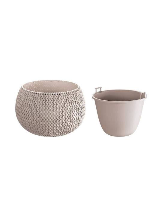 Prosperplast Ghiveci Plastic Maro 29x29x19εκ.