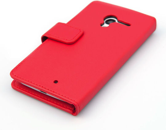 YouSave Accessories Leather-Effect Wallet Case Red (Moto X) Червен