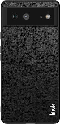 Imak LX-5 Series Synthetic Leather / Silicone Back Cover Durable Black (Google Pixel 6)