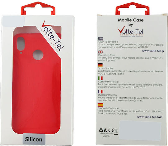 Volte-Tel Silicon Tpu Back Cover Silicon Roșu (Redmi Note 7 / 7 Pro)