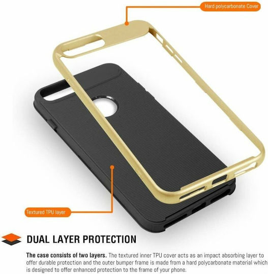 Orzly Airframe Back Cover Μαύρο (iPhone SE 2022/2020)