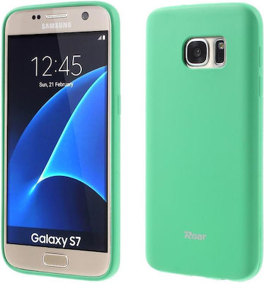 Roar Colorful Jelly Silicone Back Cover Green (Galaxy S7 Edge)