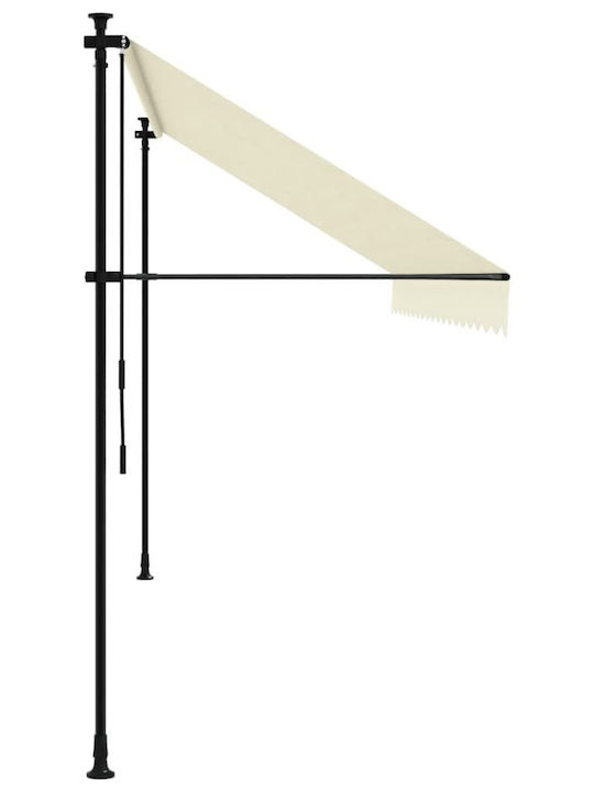 vidaXL Terrace Wall Tent Beige 4x1.5cm