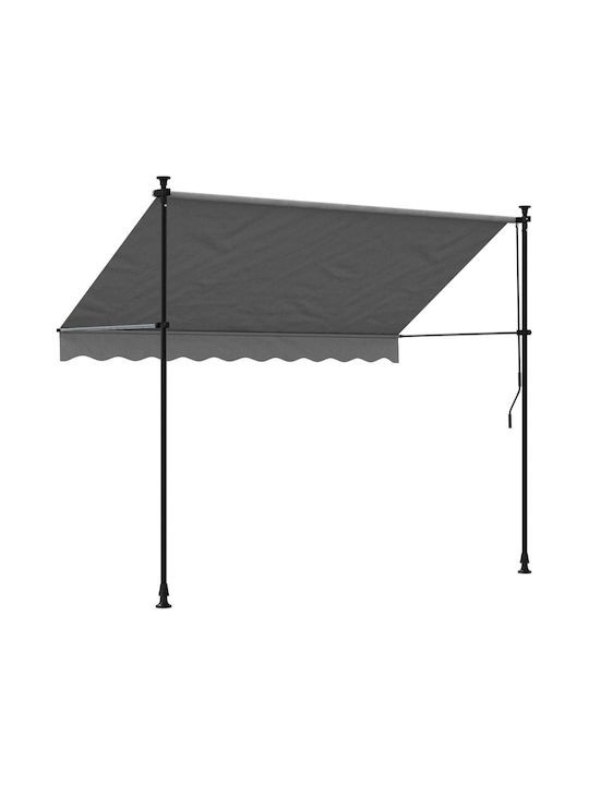 vidaXL Terrace Freestanding Tent Gray 2.5x1.5cm