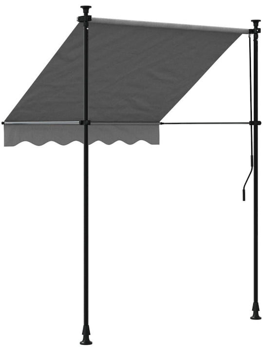 vidaXL Zelt Terrasse Gray 1.5x1.5m