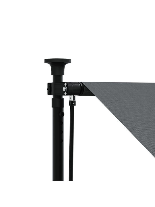 vidaXL Terrace Wall Tent Gray 3x1.5cm
