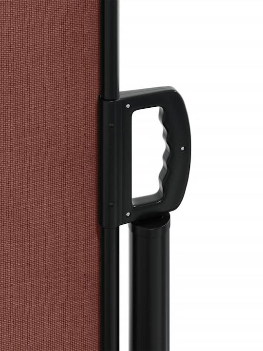 vidaXL Terrace Sideway Sunshade Roller Brown 1.4x6cm